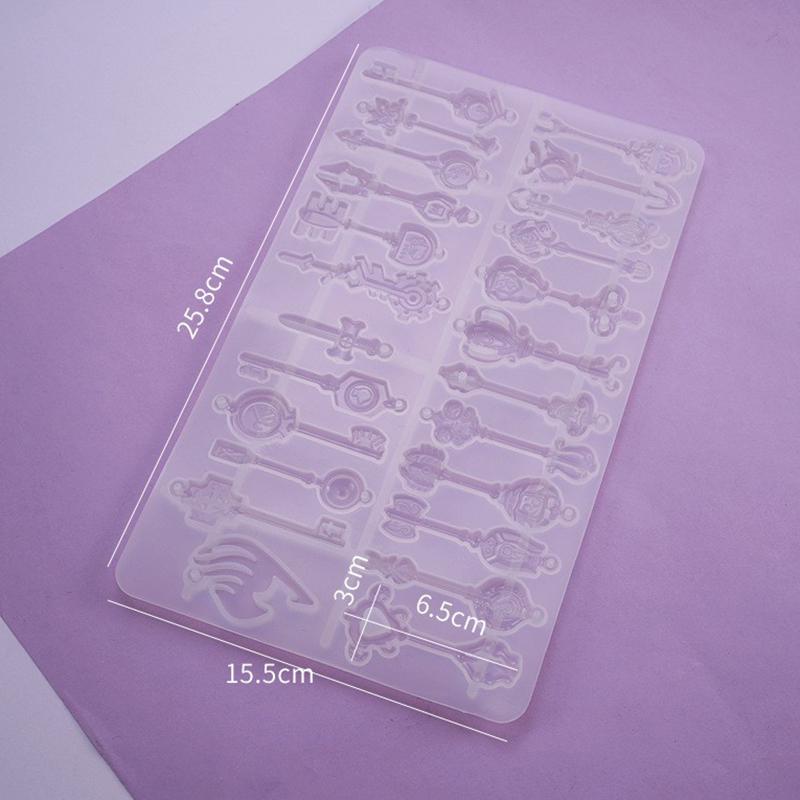 Silikonowy wisiorek na klucze dekoracyjna forma DIY epoksydowa forma do wyrobu biżuterii