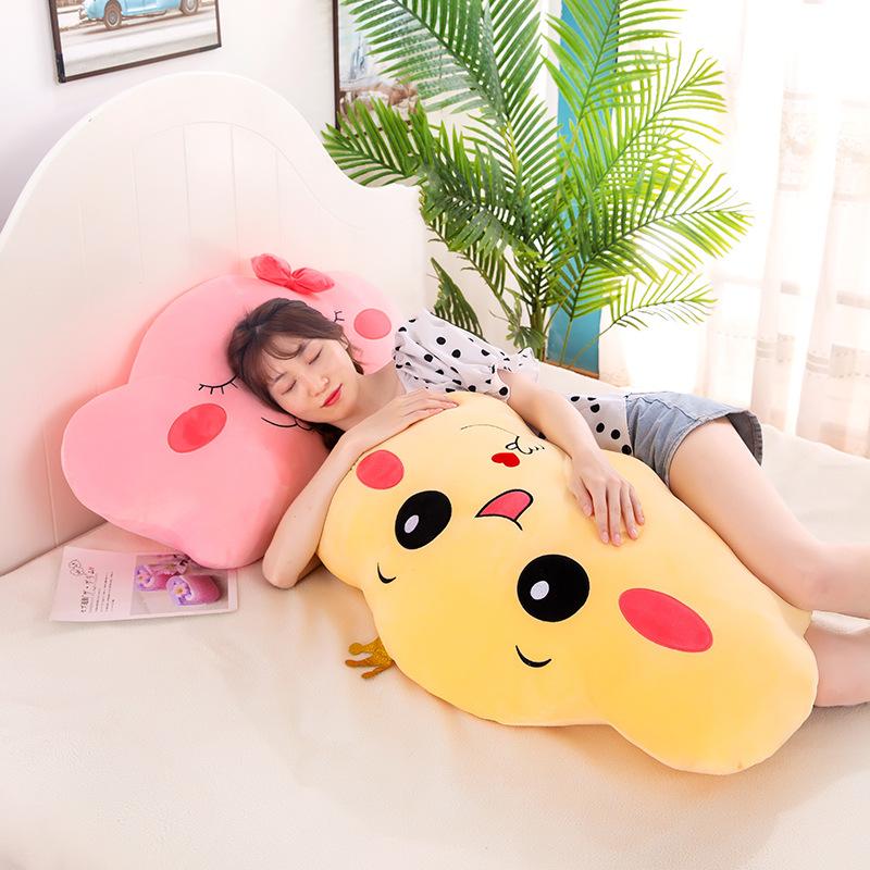 Creative New Cloud Pillow Cartoon Plush Toy Expression Cloud Sleeping Cushion Doll Birthday Gift