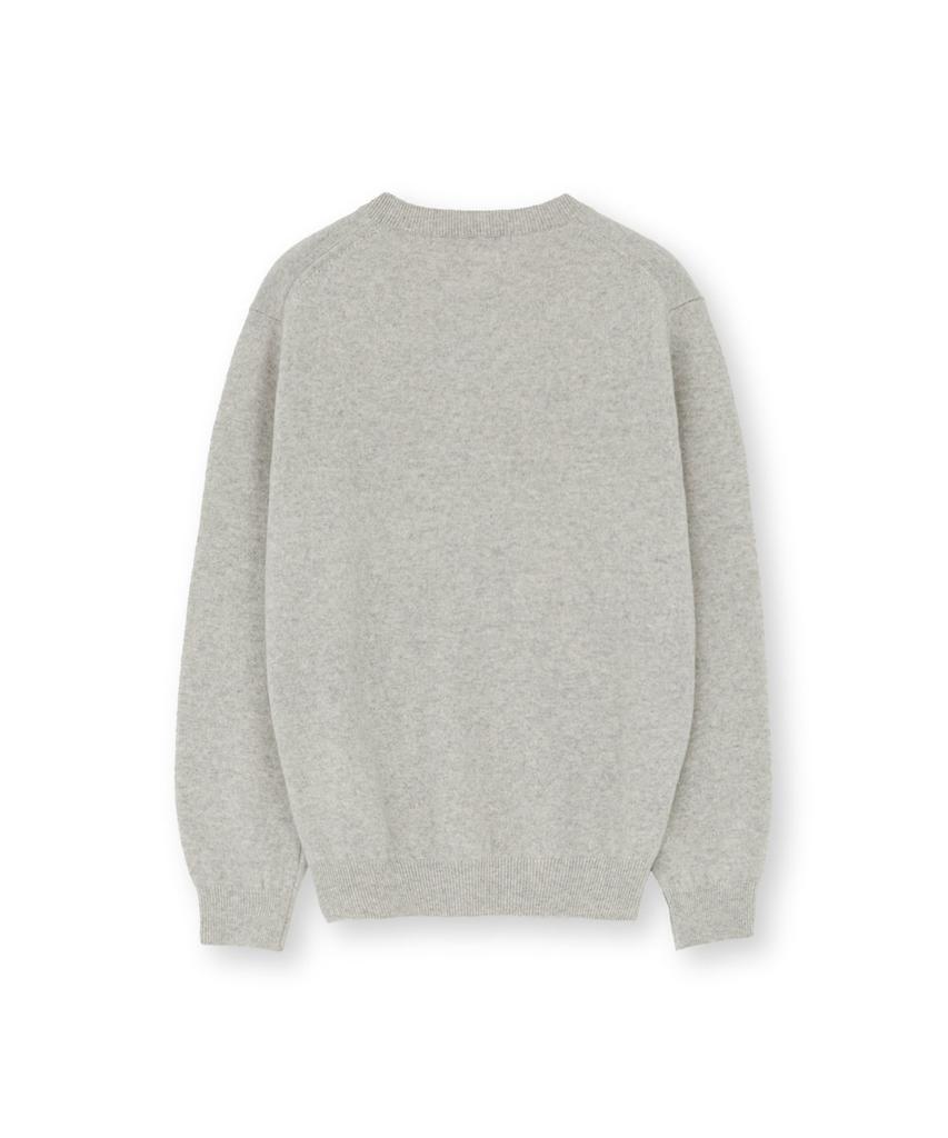 Beulaunyadeu W Extra Super Fine Crewneck Knit, Light Gray