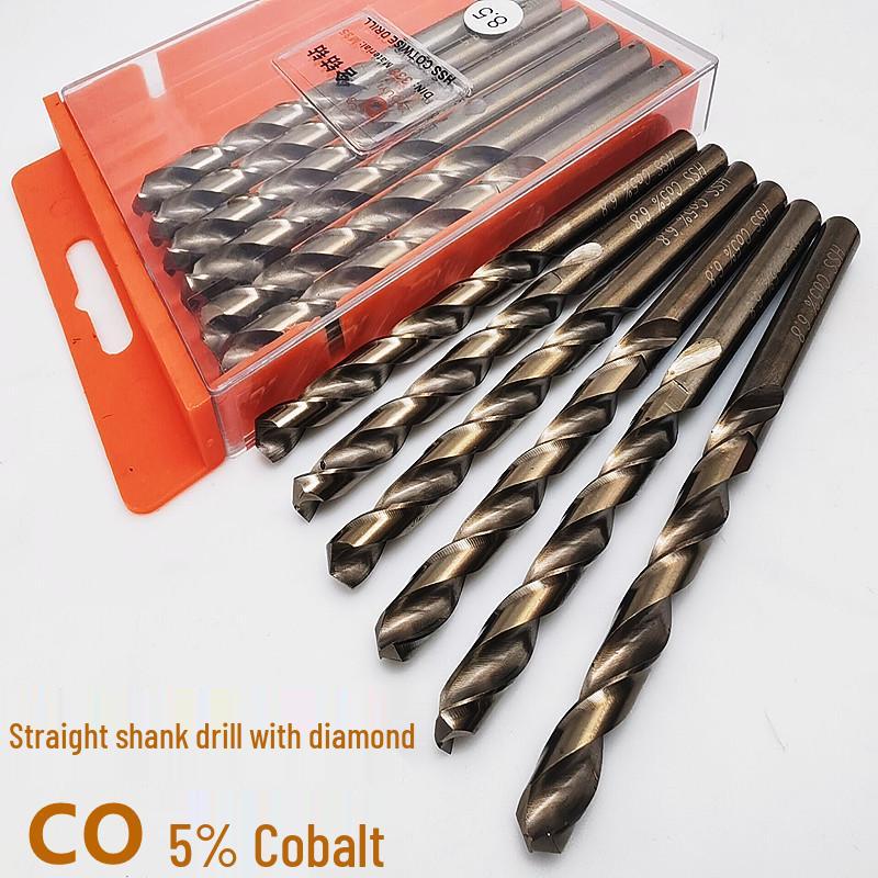 Cobalt HSS M35 Twist Drill Bit for Stainless Steel, Sizes: 1/3/5/6/8/10/12/13/20