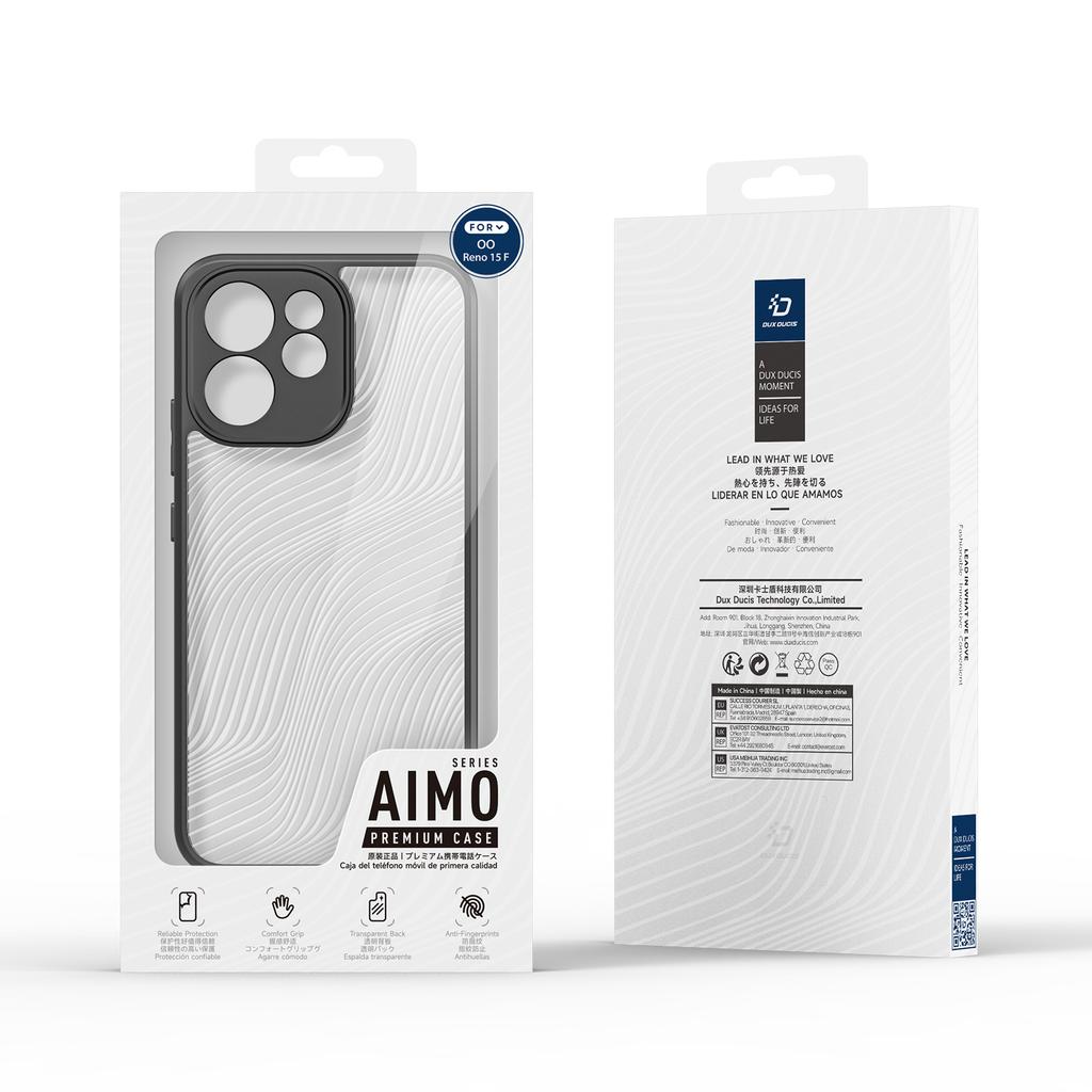 Für Oppo Reno15 F 5G Hülle DUX DUCIS Aimo Serie TPU+PC Matt Stoßfestes Handyhülle (REACH-Zertifizierung)