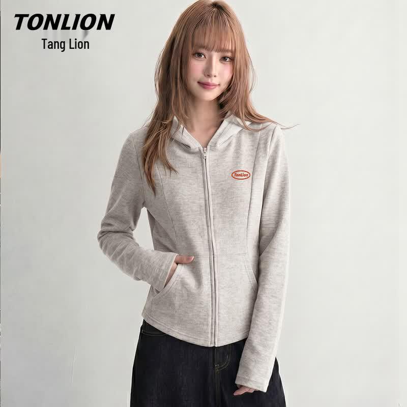 TonLion Women s Slim Fit Hooded Cardigan Jacket S