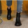 Women's Short Boots  Autumn/winter Thick Soled Casual High Buckle Round Toe Flat Bottomed Casual Boots for Women