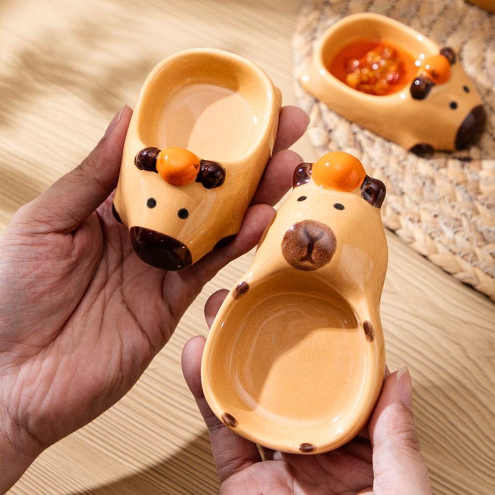

Ceramic Seasoning Dish 3D Snack Dish Tableware Dip Sauce Dish Storage Food Style 2