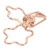 100pcs   Clips Cute Flower Shape Metal Hollowed   Tail Clips Paper Clamps for   Document Ticket