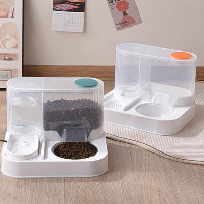 Venta de comedero automático transparente visible para gatos, bebedero integrado de gran capacidad, suministros para mascotas