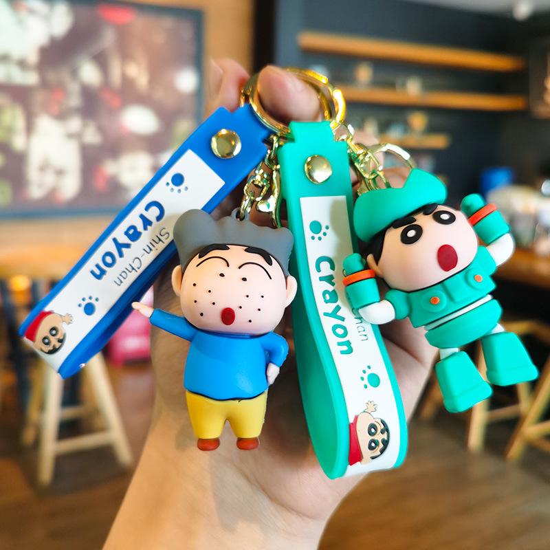 Creative Shin-chan Cartoon Keychain Pendant for Students & Couples