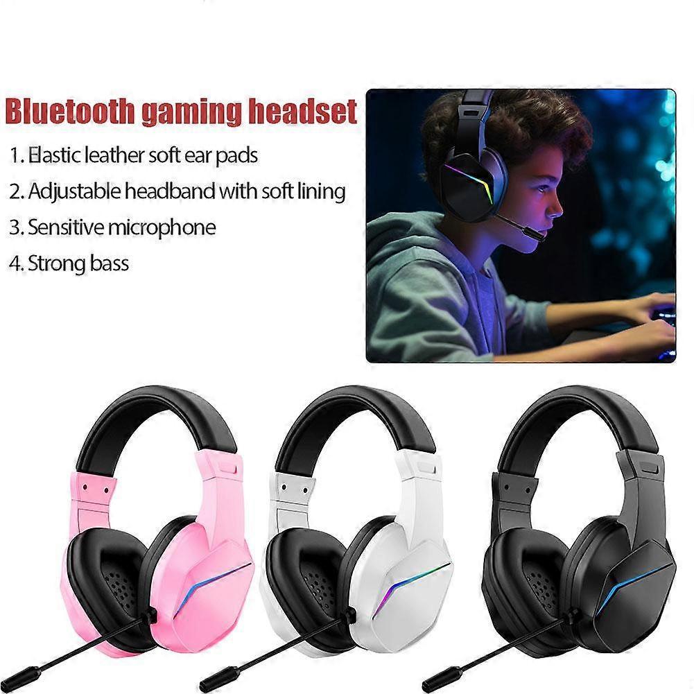 Wireless Bluetooth Pro Gaming Headset With Mic, Gaming Headphones For Gamers