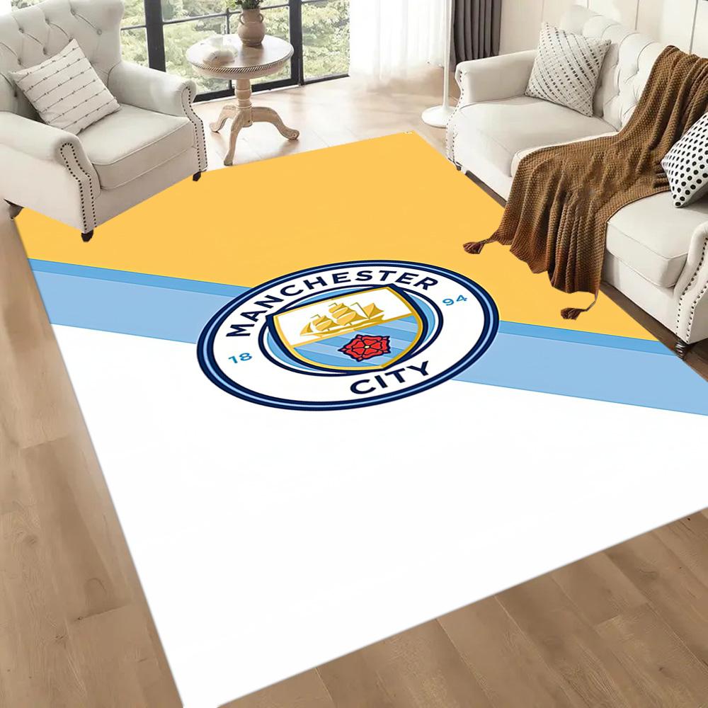 Manchester City Floor Rug Office Rug Perfect For Playrooms Foyer Living Rooms Dormitory Antislip Rug Decorate Offices