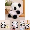 Cute Panda Fairy Plush Doll Keyring With Dresses And Floral Decor For Bag Decor