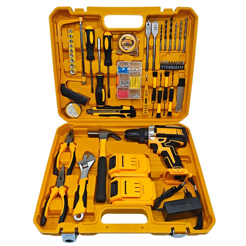 High-Power Cordless Lithium Drill & Multifunctional Electric Screwdriver Set