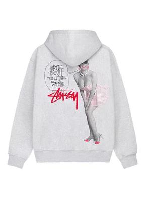 Unisex Heart Mercury Print Heavyweight Hooded Sweatshirt - Trendy STUSS Original