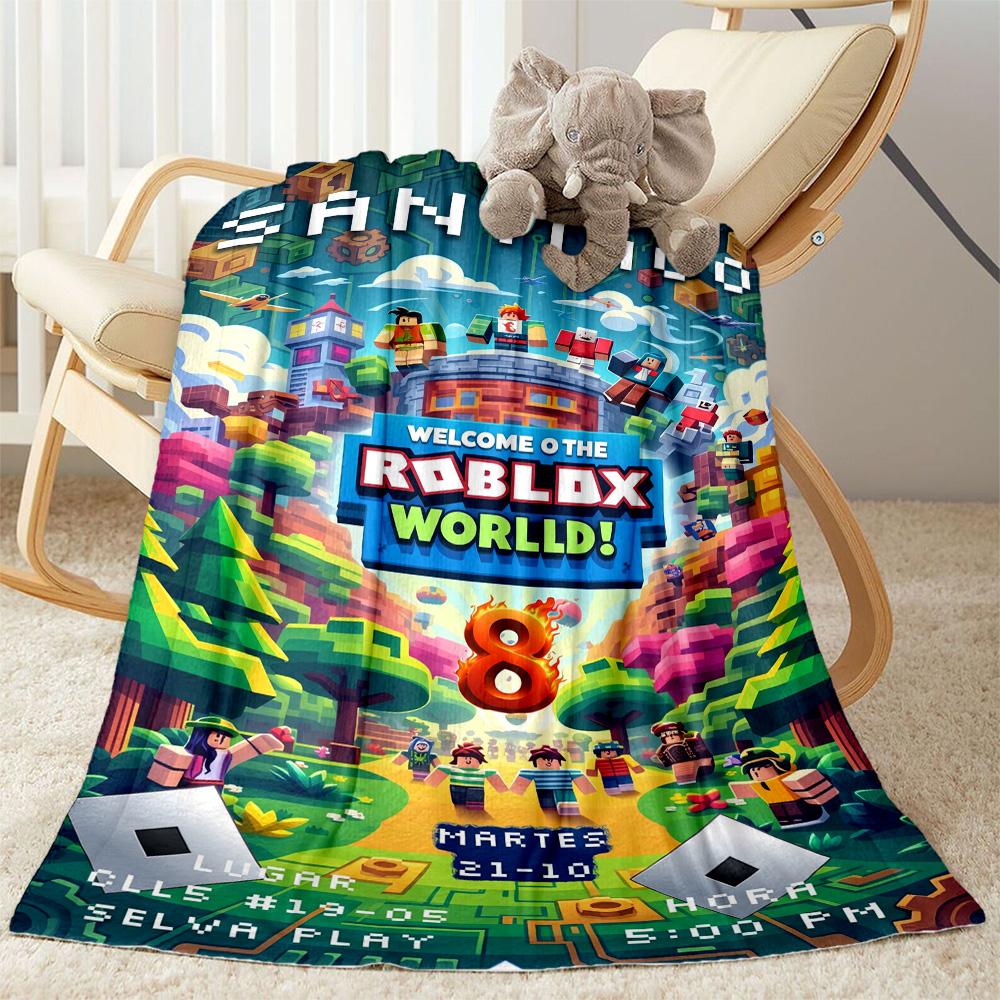 Roblox 338 Blanket Soft & Cozy Great for Chair Office Chair Office Four Seasons Multipurpose Modern Gifts For Family Or Friends