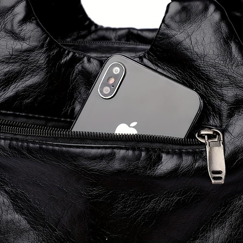 Сумка на плечо с отделкой шипами — фото 8