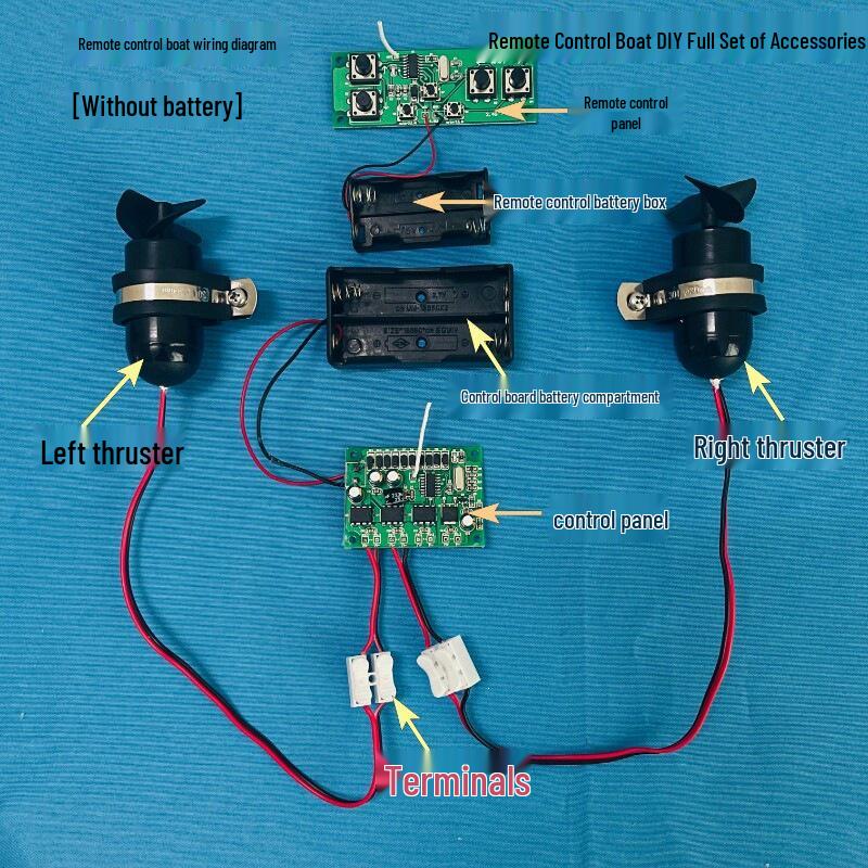 DIY Remote Control Boat Model with Underwater Motor and Propeller - Science and Tech Toy