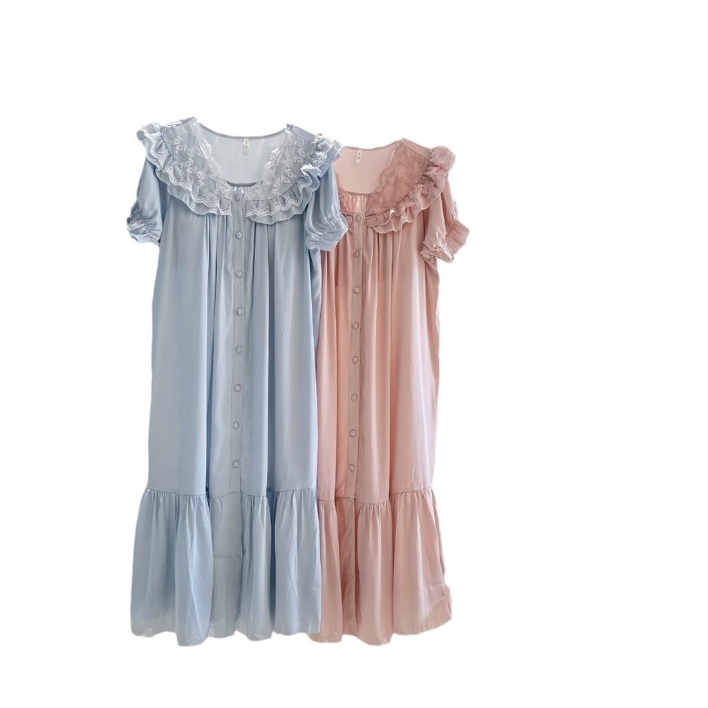 Ice Silk Sleep Dress For Women With Breathable Fabric For Home Comforts