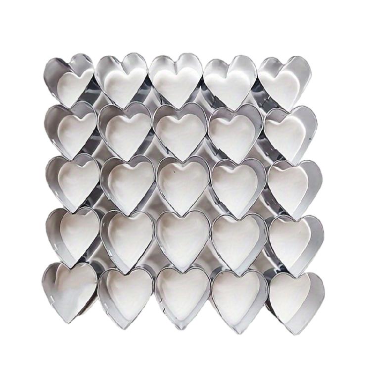 Stainless Steel Floral Heart Cookie Cutter Molds Professional Kitchen Baking Tool For Cookie Cakes And Sugar Crafts