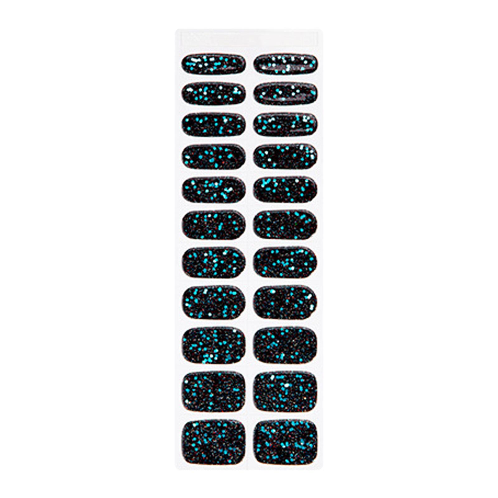 22 Tips No Light Needed Gel Nail Wraps Manicure Nail Art Portable Nail Stickers for Beauty Enthusiasts Office Worker