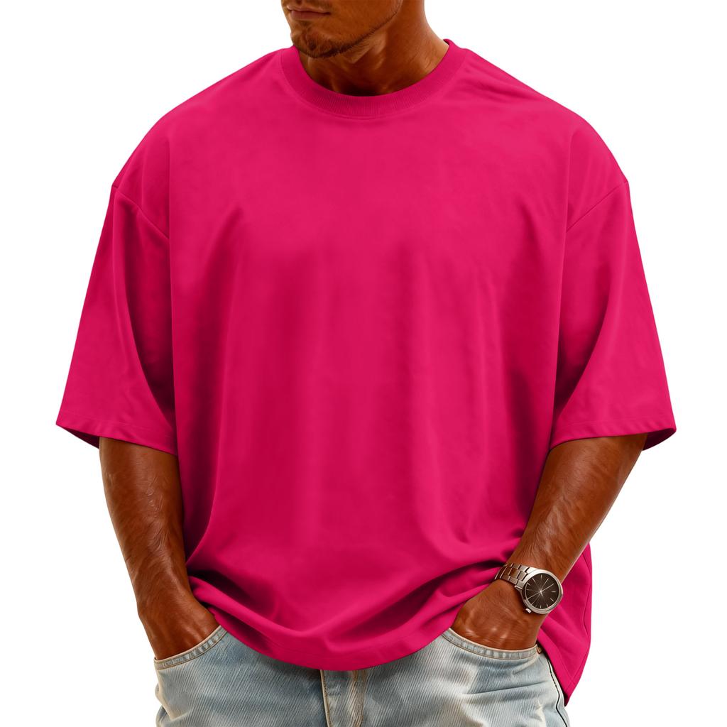 Men's Knit -Neck Short Sleeve T-Shirt | Fashion Casual Pullover For Daily & Weekend Wear