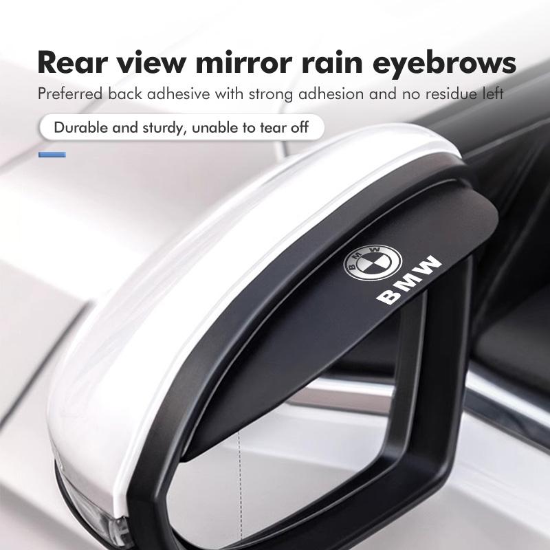 2pcs Car Sun Visor Rearview Mirror Rain Eyebrow Shield Sticker For BMW M Sport M2 M3 M4 M5 M6 E46 E90 E60 F10 F20 E87 X3 X6 QH9