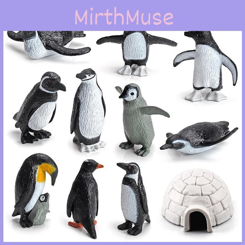Miniatur-Pinguin-Modellset, PVC-Sammelfiguren für arktische Dekoration