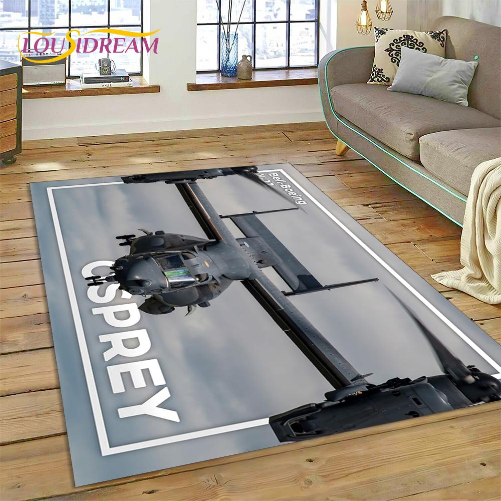 

3D Air Force Jet Fighter Spitfire Aircraft Carpet Rug for Home Living Room Bedroom Sofa Doormat Decor,kids Area Rug Non-slip Mat 40x60cm