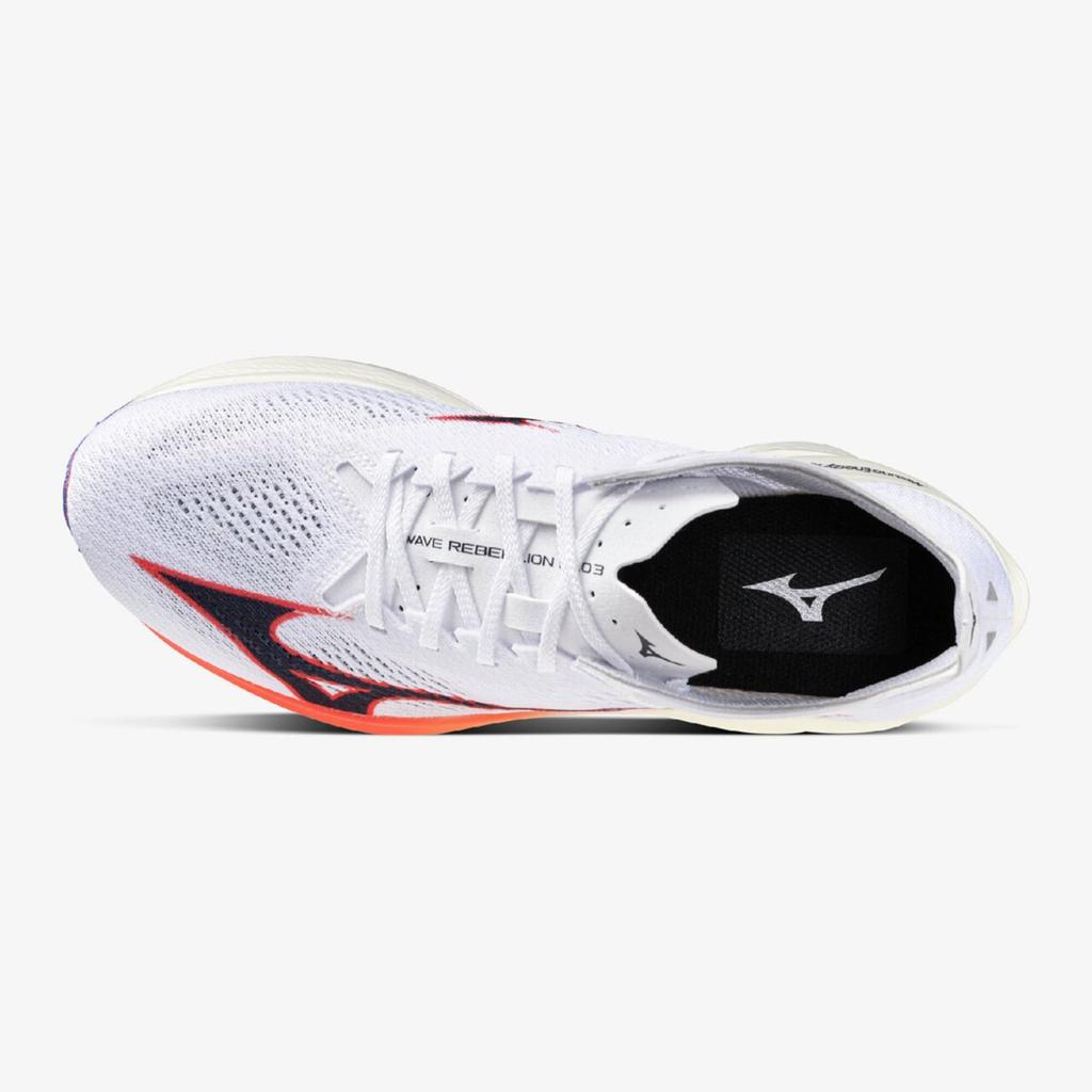Running Shoes Wave Rebellion Pro 3 White x Navy x Pink cm 2E [Mizuno] 24.5