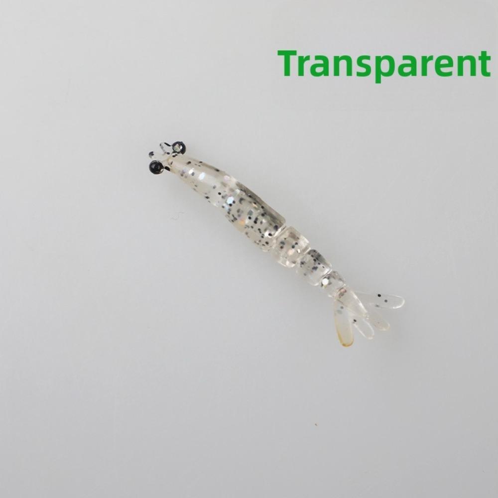 10/20pcs Soft Silicone Glowing Fishing Lure Multi-joints Silicone Baits Bait Fishing 1.3g 58mm(10pcs)-03