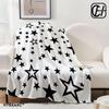 3D reflektierender Glitzer fünfzackiger Stern Wohndecke Ästhetische Kunst Flanelldecke Tragbar Zuhause Reise Camping Sofa Picknick Th