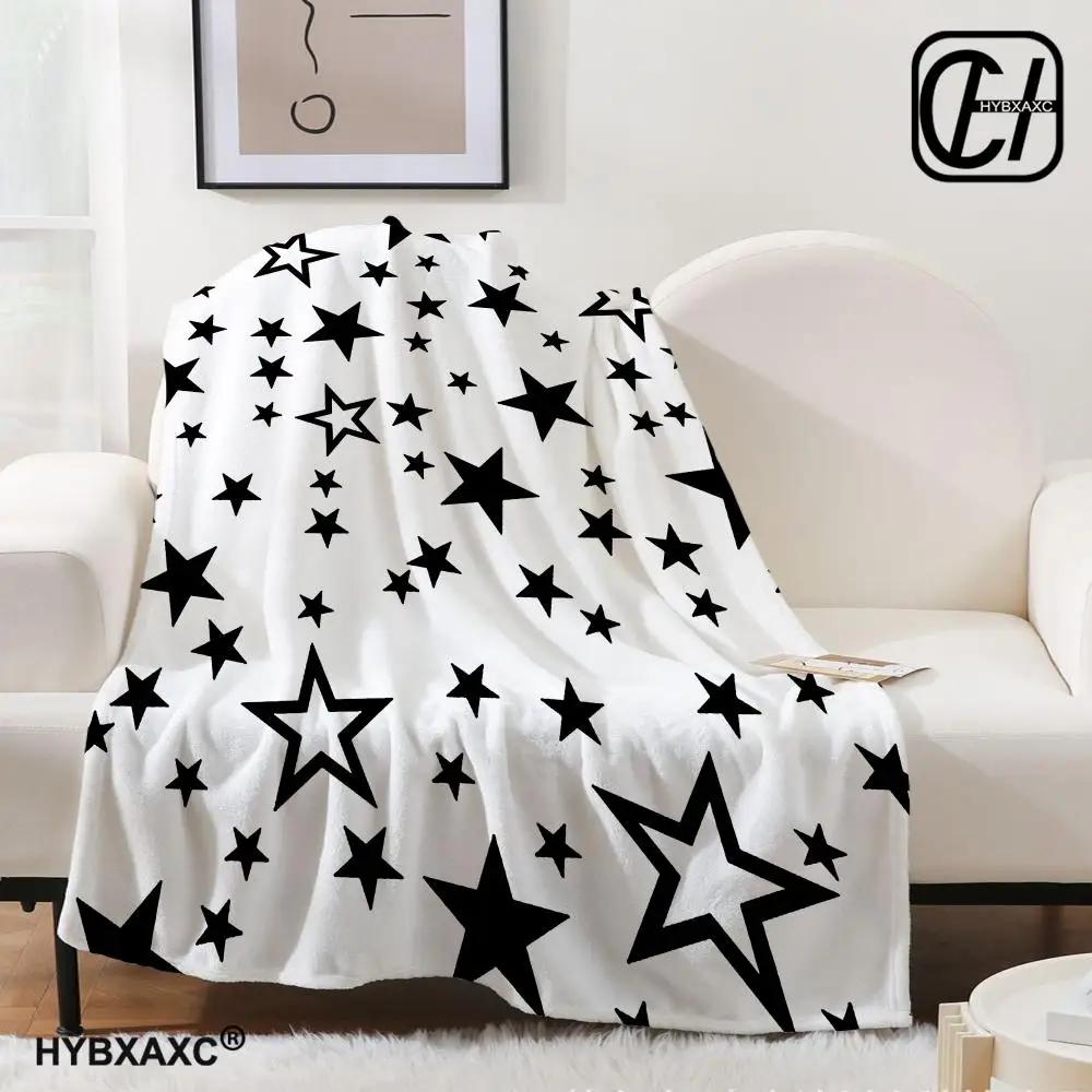 3D reflektierender Glitzer fünfzackiger Stern Wohndecke Ästhetische Kunst Flanelldecke Tragbar Zuhause Reise Camping Sofa Picknick Th