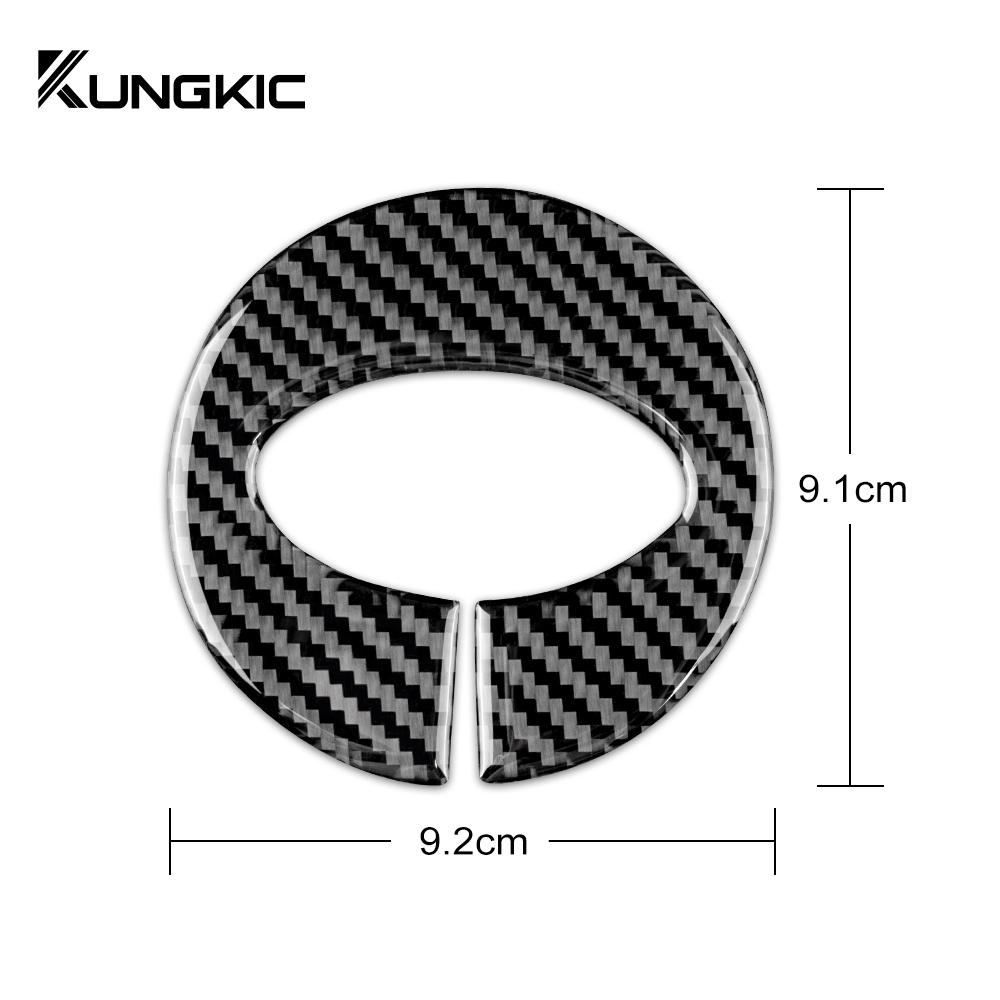 Real Carbon Fiber Sticker For Subaru Impreza 2009 2010 2011 Car Steering Wheel Stickers Strip Interior Trim Auto Accessories