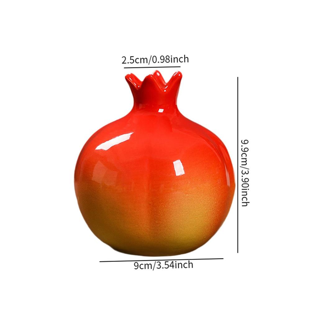 Creative Ceramic Vase Fruit Shaped Flower Vase Hydroponics Hydroponics Office Desktop Ornaments Home Garden Decor