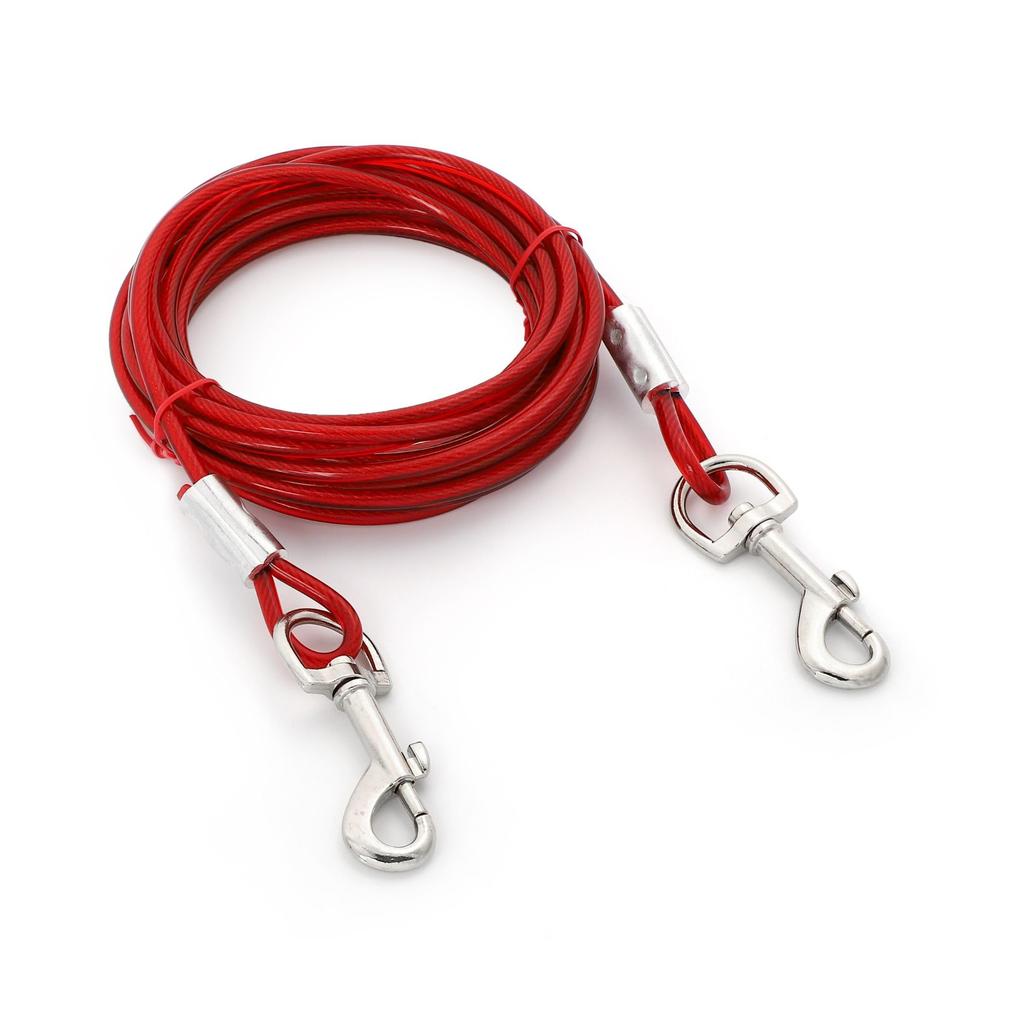 EZBUG Long Dog Tethering Runner Training 5mm Leash, Leash, Cable, Leash, (5m)