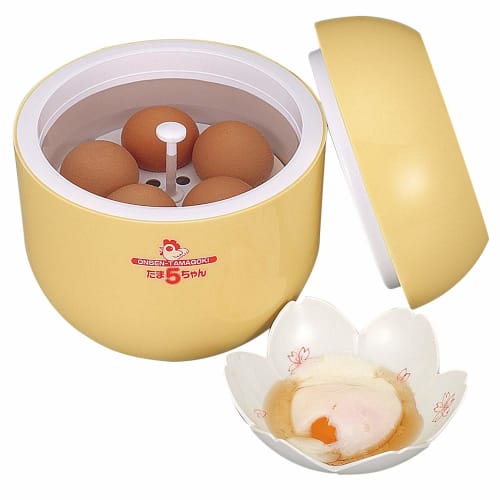 Earnest Onsen Tamago Maker, Simply Pour In Boiling Water/Keeps Hot and Cold (Tama5chan), A-16021, a Favorite Brand of Major Restaurants