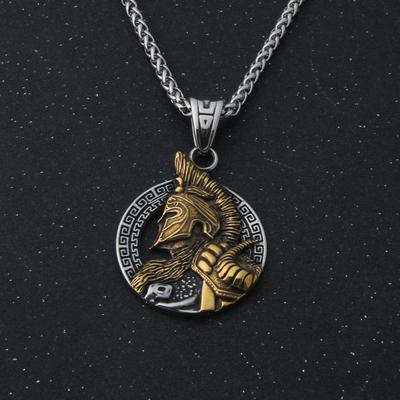Retro New Titanium Steel Pendant Necklace Stainless Steel Men's Fashion Trend Creative Jewelry