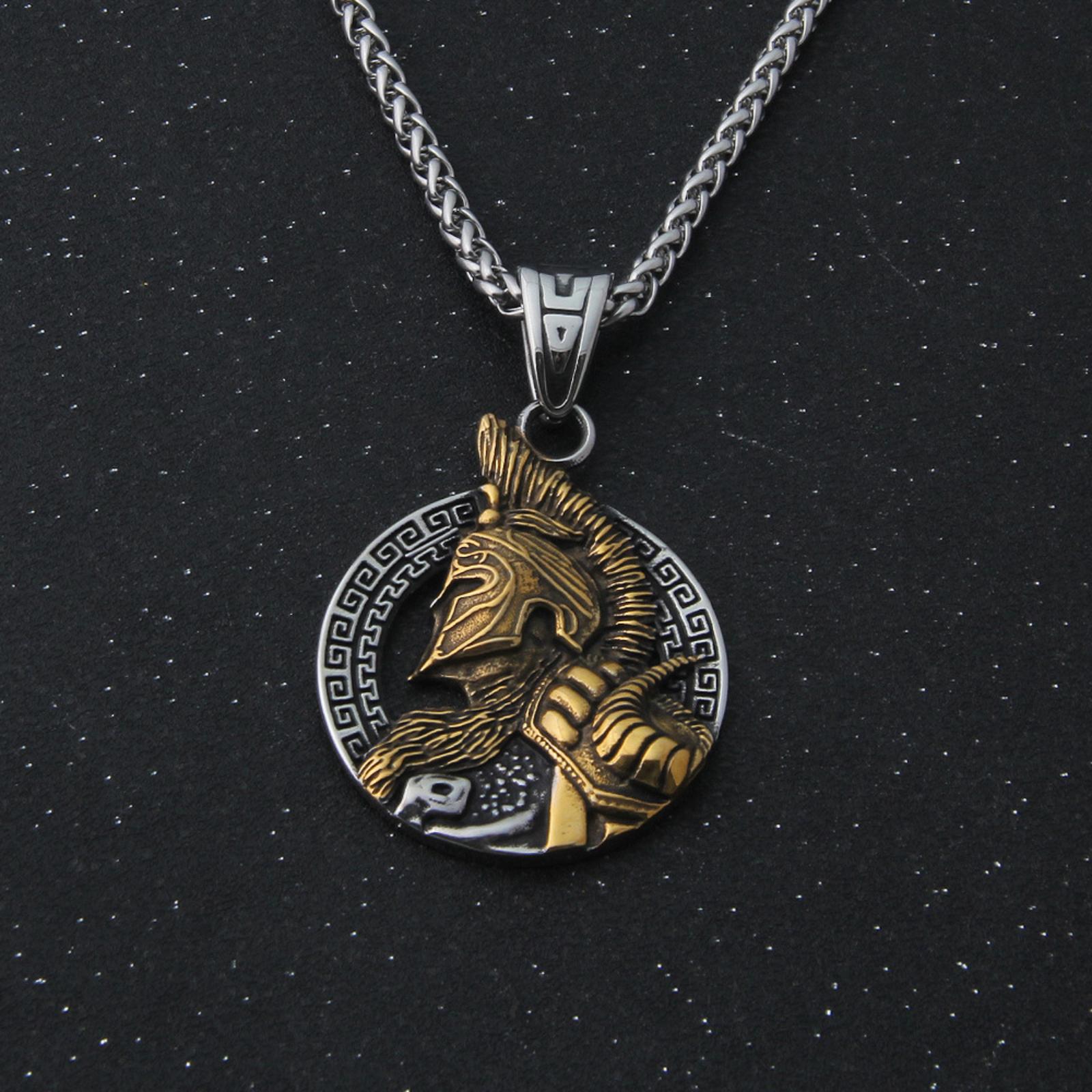 

Ретро Новое Ожерелье с Подвеской из Титановой Стали Нержавеющая Сталь Мужская Мода Тренд Креативные Ювелирные Изделия One Size