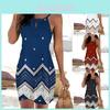 Women's Strappy Floral Print Mini Dress For Summer Stylish Beach Getaways