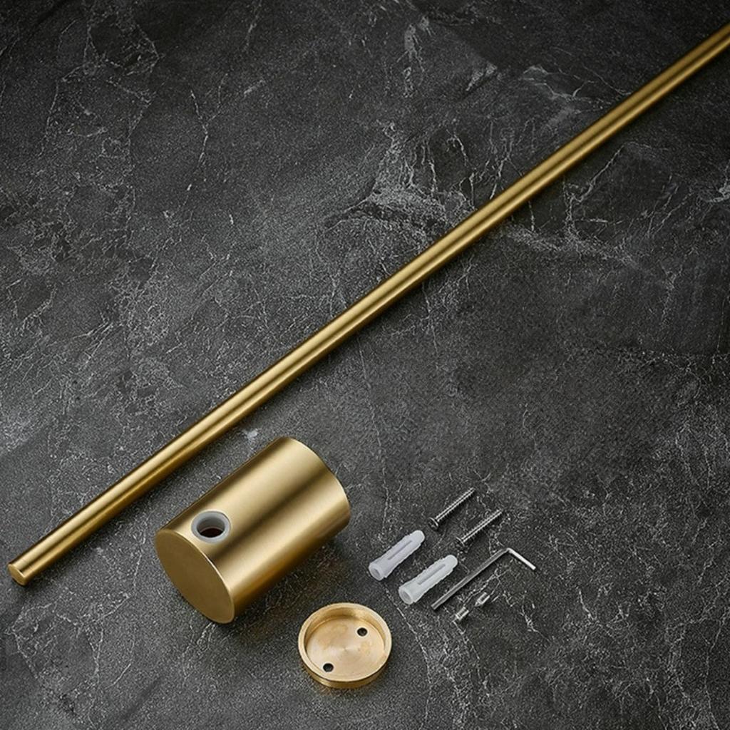 Brass Bathroom Towel Holder Wall Mounted Towel Hanger Brushed Gold Towel Rack Storage Rack Shelf 40cm/50cm Bathroom Accessories