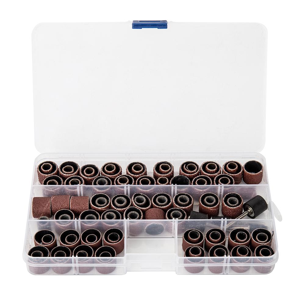 

104pcs Sanding Drums Kit 80/120 Grit Nail Drill Bits Abrasive Tools Sand Mandrels for Dremel Nail Drill Rotary Abrasive Tools красный