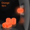 4*Luminous Tire Valve Caps Car Vehicle Wheel-Prank Dust Cover Glow-in the Dark