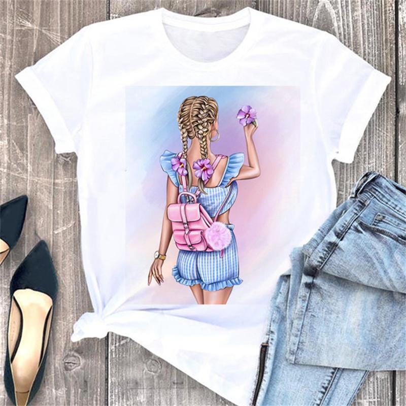 3d Printing Pattern Printing Women's Short-sleeved T-shirt Tops Casual Fashion Style Clothing