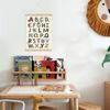 XYDEG Transportation Car Alphabet Numbers Poster Hanger Frame,Baby Boy Nursery Playroom Wall Decor, Nursery Decor,ABC Banner Poster Wall Art with