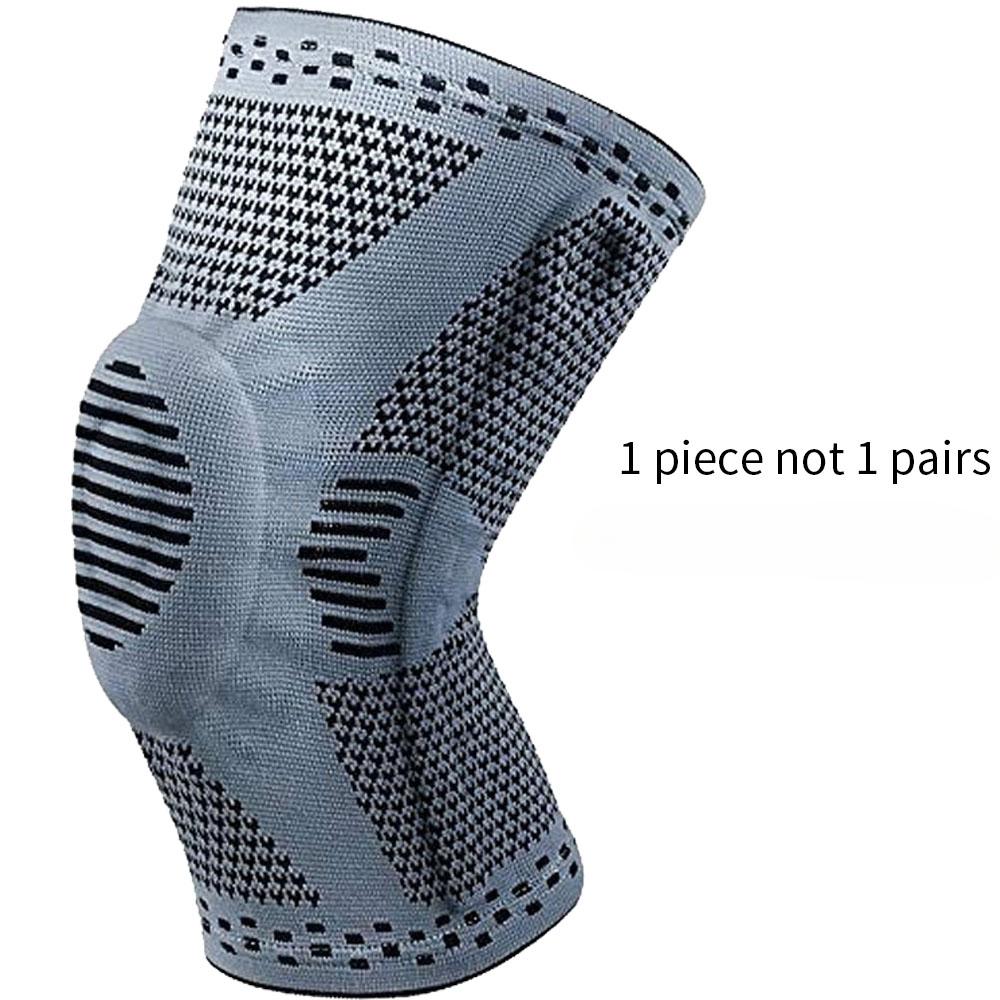 

Нескользящий пружинный баскетбольный наколенник для бега, волейбола, тенниса, защита колена, коленной чашечки, поддержка суставов, наколенник, спортивный наколенник M