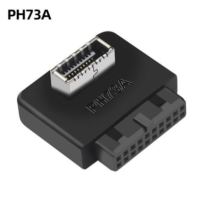 PH73A PH73B Anakart USB Başlık Adaptörü USB3.0 19pin 20pin TYPE-E 90 Derece Dönüştürücü Ön Şasi TYPE C Tak-Çıkar Bağlantı Noktası