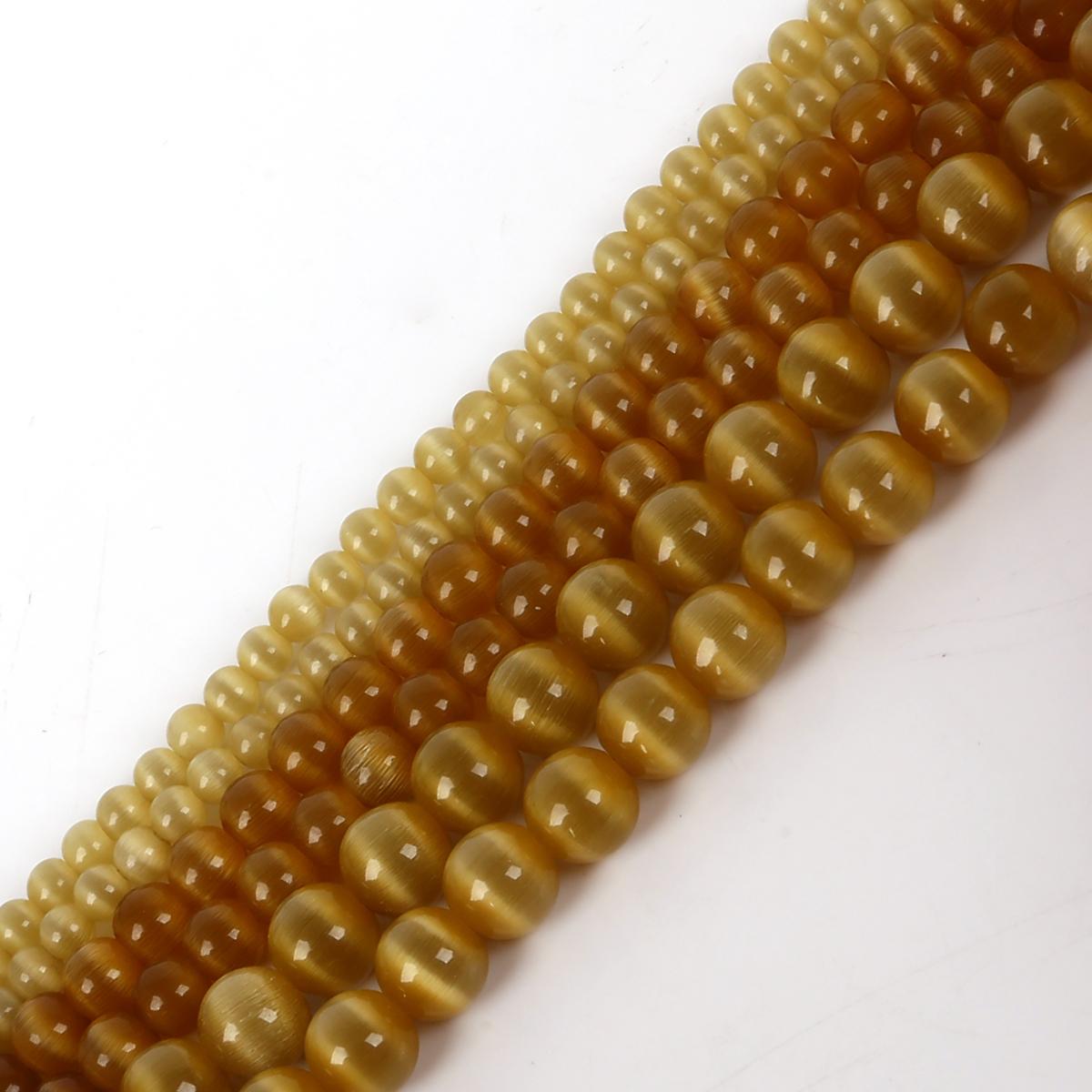 

4-12 мм натуральный камень опал кошачий глаз DIY свободные бусины для изготовления ювелирных изделий 4mm 10pcs