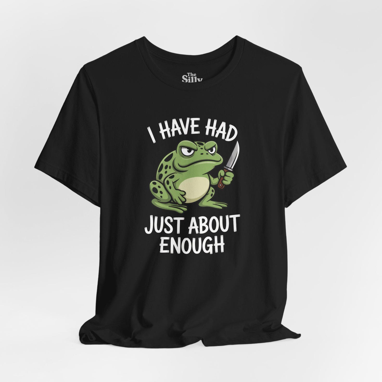 Angry Frog Shirt, Funny Grumpy Frog Tee, Sarcastic Animal T Shirt, Bad Mood Humor Gift 4XL