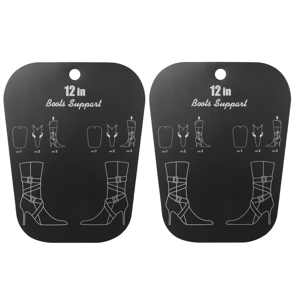 Lightweight Easy Carry 1 Pair Medium Boots Holder Stand Support Plastic Shaper Stretcher Boot Care