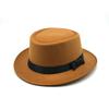 Mens British Style Bowler Hat Wool Felt Classic Vintage Retro Gentleman Costume Accessories Black Gray Burgundy