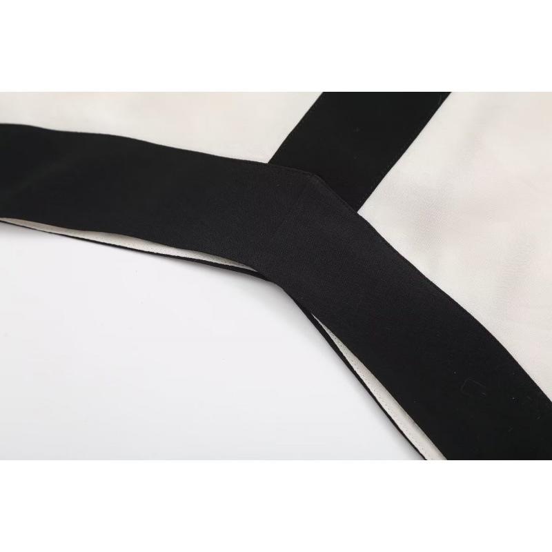 Женское модное лоскутное платье с открытой спиной — фото 5