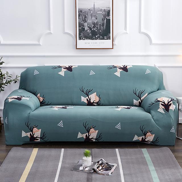 1 /2 /3 /4 Seater Printing Elastic Living Sofa Covers Used For Living Room Area Sofa Cover Corner Couch Cover Slipcover Armchair Protector Decorate